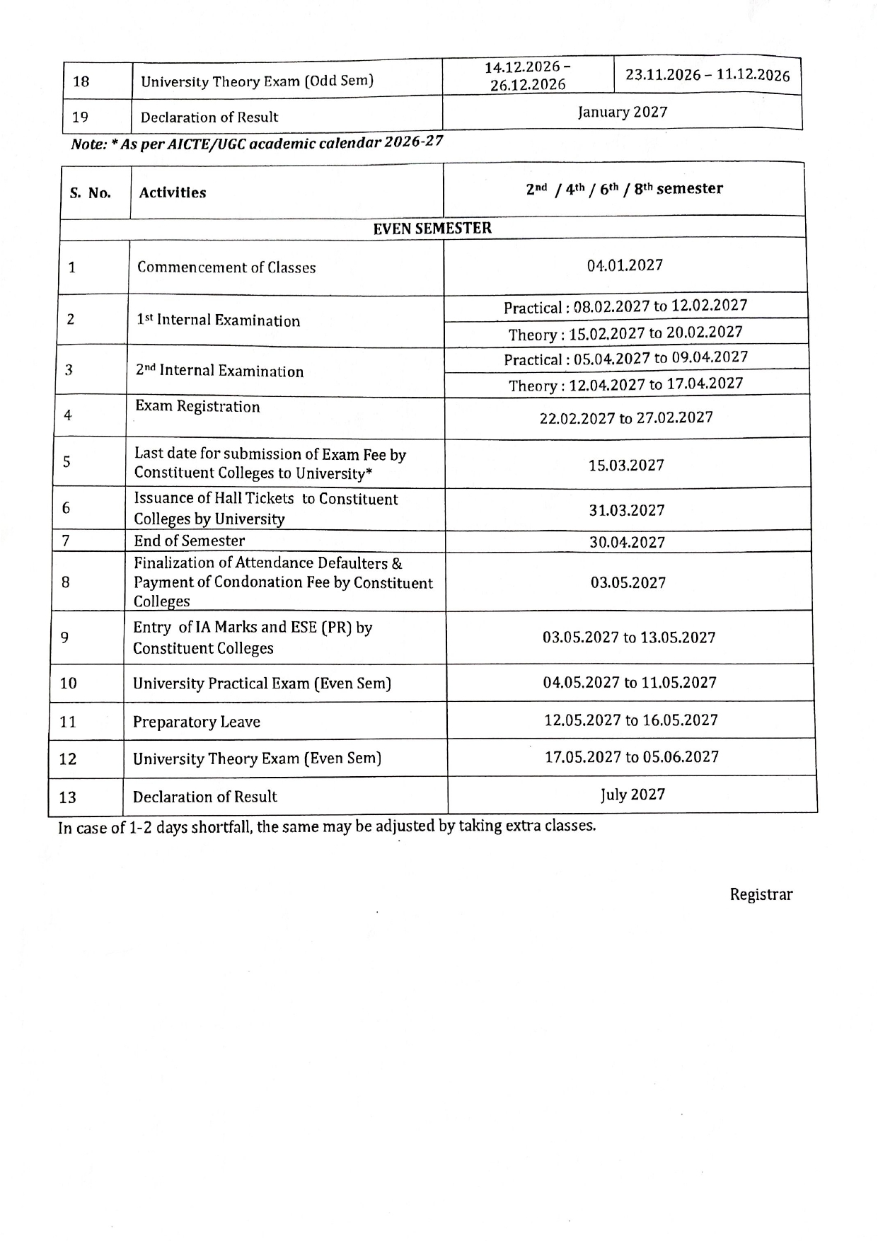 Academic Calendar – Page 2
